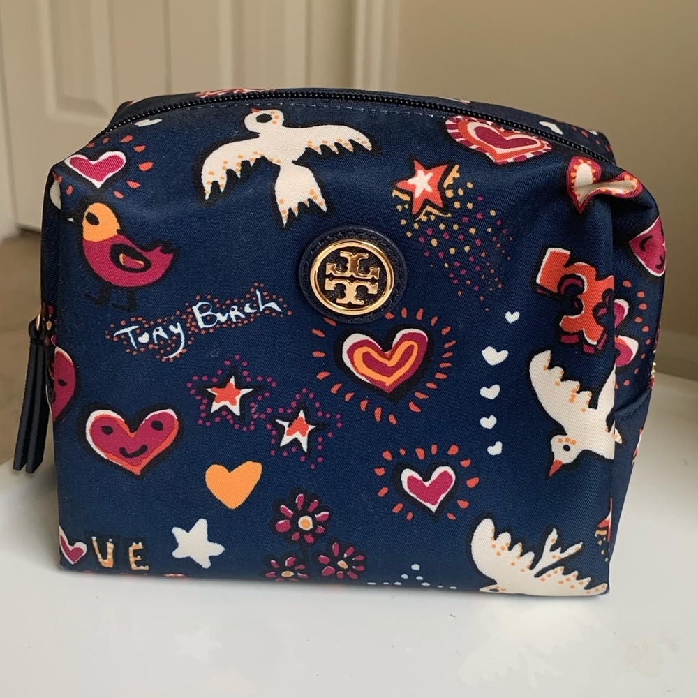 Tory Burch Brigitte nylon cosmetic bag